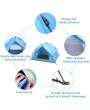 2-3 Person Double-Deck Tow-Door Hydraulic Automatic Tent Free Build Outdoor Tent Blue