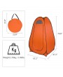 1-2 Person Portable Pop Up Toilet Shower Tent Changing Room Dressing Tent Camping Shelter Orange
