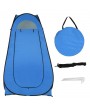1-2 Person Portable Pop Up Toilet Shower Tent Changing Room Dressing Tent Camping Shelter Blue