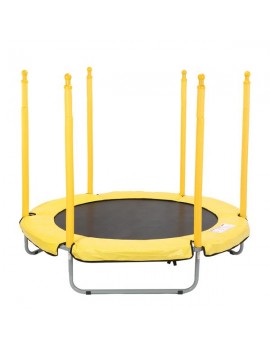 [US-W]60" Round Outdoor Trampoline with Enclosure Netting