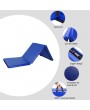 55"x24"x1.2" Tri-fold Gymnastics Yoga Mat with Hand Buckle Blue